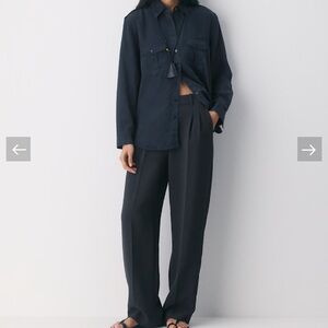 Aritzia - the effortless pant - black - size 8 NWT